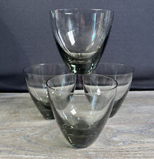 8oz VTG Kastrup Holmegaard 4 Old Fashioned Smoked Drinking Glass Set Copenhagen picture
