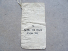 Vintage Canvas Bank Deposit Money Bag THE ALTOONA TRUST COMPANY Altoona Pa picture