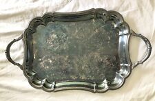 VINTAGE SILVER PLATE SERVING TRAY - BY VIKING PLATE CANADA picture