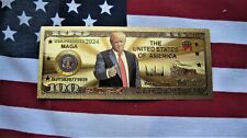 Gold 2024 Candidate Donald J. Trump President Political Politics Patriotic USA picture
