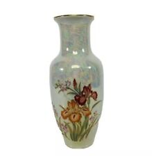 Vintage Zsolnay Autumn Floral Luminescent Vase 8