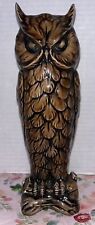Owl figurine hobbyist made 9” tall excellent condition  picture