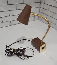 Vintage Tensor Goose Neck Lamp Hi Lo Small Woodgrain 7200 picture