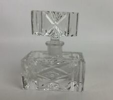 Classic Vintage Heavy Czech Glass Cut Crystal Perfume Bottle picture