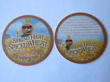 Beer Collectible COASTER ~ Anheuser Busch SHOCK TOP Spring Heat Spiced Wheat Ale picture