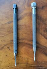 (2) Vintage Removable Point Scribers- L.S. Starrett & Lufkin Rule USA picture