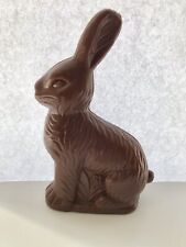 Fake Chocolate Bunny Rabbit Shaped Easter Plastic Candy Container 6.25