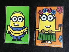🇭🇰 HONG KONG 2017 MCDONALD’S ( MINIONS) GIFT CARD - LOT OF 2 CARDS - RARE  NEW picture
