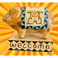 VTG Seymour Mann Folk Art Country Cottage Welcome Pig picture