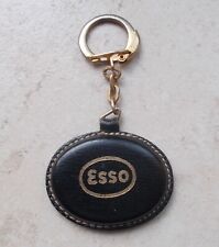 Antique Vintage ESSO Garage France Automobilia Keychain Black 1960s #2 picture