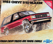 Vintage 1983 Chevrolet S-10 BLAZER Sales Brochure ~ Chevy Automobile picture