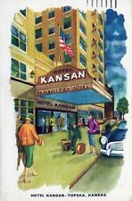 Hotel Kansan Topeka Kansas Posted Art Painting Postcard picture