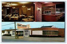Erie Pennsylvania PA Postcard Towne & County Restaurant Multiview c1950's picture