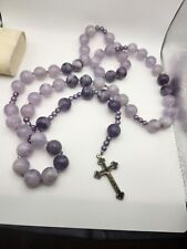 Crucifix With Large Purple Beads. picture