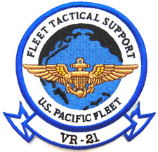 USN Fleet Tactical Support Air Transport Squadron (VR-21) Iron-on/Sew-on Patch picture