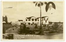 1930s Del Rio Texas Home of Dr. J R Brinkley Real Photo picture
