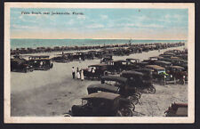 Florida-FL-Jacksonville-Pablo Beach-Cars-People-Vintage Postcard picture