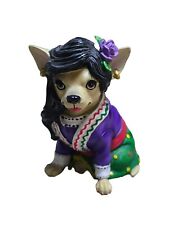 Aye Chihuahua Flower Mexican Mom Diva Dog Resin Figurine by Westland  picture