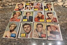 Vintage Lot 1957 Topps Hit Stars Trading Cards Set Of 12 picture