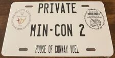 Sovereign Citizen License Plate PRIVATE Min-CON 2 House of Conway Yoel picture