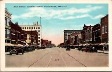 Postcard Main Street, Looking North in Hutchinson, Kansas picture