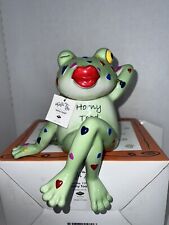 Westland Fanciful Frogs #11912 “Horny Toad” Whimsical Glass Figurine With Hearts picture