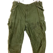 Vintage Military Og-107 M-1951 Trousers Size Long XL Green 1952 Vietnam Era 50s picture
