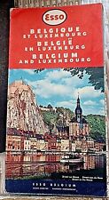 1958 Esso Road Map Belgium  Luxembourg   Esso Map Dinant On Meuse picture