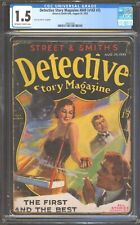 Detective Story Magazine 1933 August 25. Death forms in cigarette smoke. CGC picture