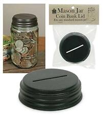 Colonial Tin Works Coin Bank Mason Jar Lid Kitchen Supplies, 3'' dia. x 1''H, picture