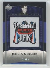 John F. Kennedy 2007 Upper Deck Premier #PS-99 Stitchings Manufactured Patch /50 picture