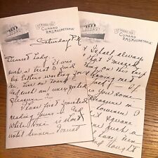 RMS Mauretania On-Board Stationery / Cunard Line / RMS Lusitania---- B6 picture