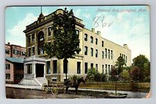 Springfield, MA-Massachusetts, Memorial Hall Antique, Vintage Souvenir Postcard picture