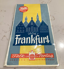 Vintage Frankfurt Map, 1950s, Falk Landkarten Verlag, Impressive Map Layout picture