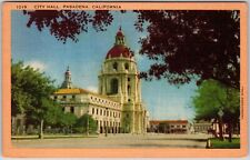 City Hall Pasadena California CA Government Office Building Postcard picture