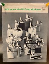 1962 Vintage Ronson Lighter Point of Sales Advertising Kit Brochure Pamphlets picture