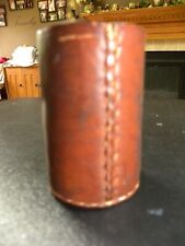 Vintage Leather Dice Shaker 3.25