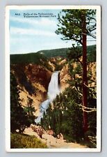 Yellowstone National Park, Falls of Yellowstone, Series #4413 Vintage Postcard picture