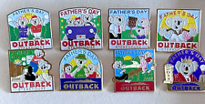 Outback Steakhouse Lot 8 Pins Dad Fathers Day Restaurant Enamel Hat Pin picture