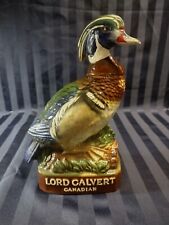 Vintage 1978 Lord Calvert Canadian North American Wood Duck Whiskey Decanter picture