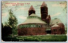 Ann Arbor, Michigan - General Library, University of Michigan - Vintage Postcard picture