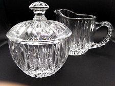 Princess House Highlights 24% Lead Crystal Sugar And Creamer Set West Germany picture