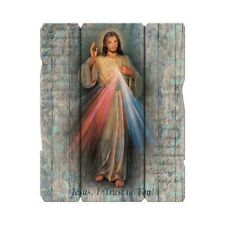 Divine Mercy Large Wooden Plaque, 11 x 14 Inches picture
