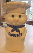 Vintage Pillsbury doughboy Poppin Fresh cookie jar ceramic 10.5” Tall Nice picture
