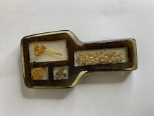 Vintage Spoon Rest Grains Seeds Resin Acrylic Lucite Vtg 1960s 1970s MCM picture