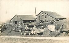 Postcard RPPC C-1910 Spencer Ohio Logging lumber Sawmill 24-90 picture