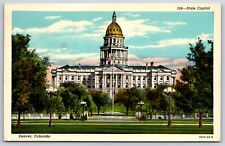 Postcard Colorado's State Capitol Building, Denver Colorado Posted 1951 picture