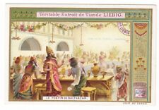 BIBLE: Vintage 1900 Card of Belshazzar's Feast BOOK of DANIEL picture