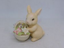 Lenox Easter Egg Limited Edition RABBIT BUNNY W/ BASKET OF FLOWERS 3 1/2