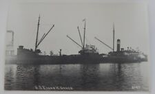 Steamship Steamer EDGAR H. VANCE real photo postcard RPPC picture